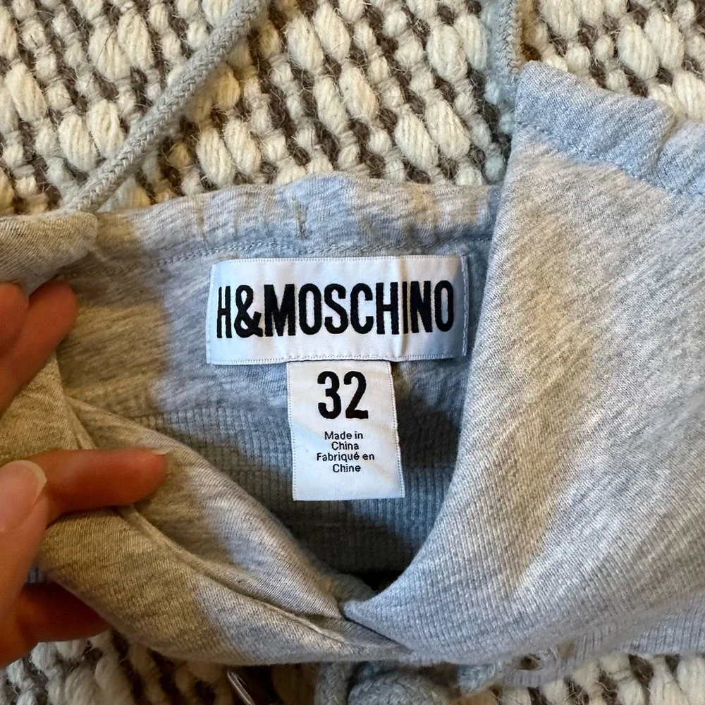 NWOT Moschino Grey Cotton Halter Bralette - Picture 4 of 4